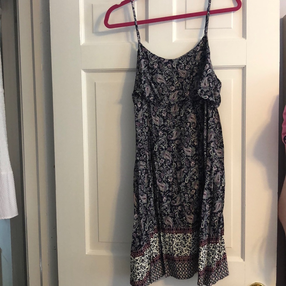 Paisley printed dress